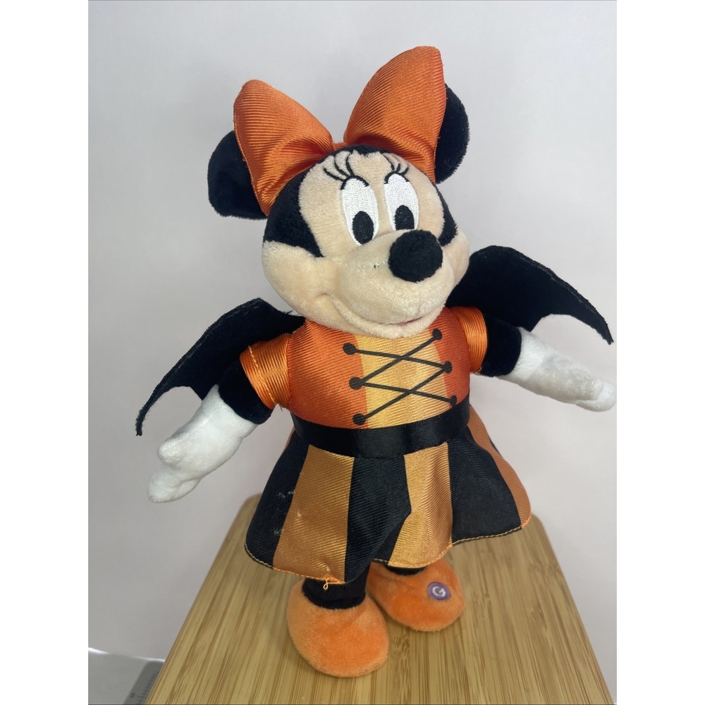 Gemmy Disney Minnie Mouse Bat Costume‎ Halloween Waddler Sound Plush 11" Works